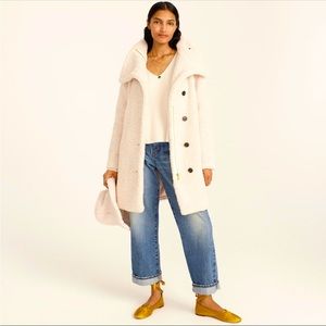 J. Crew Villa Coat in Teddy Sherpa